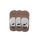 Pezzini Unisex Silikon-Sneakersocken - 3 Paar/Packung - Baumwoll-Sneakersocken - beige - 38-41