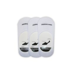   Pezzini Unisex Silikon-Sneakersocken - 3 Paar/Packung - Baumwoll-Sneakersocken - weiß - 39-42