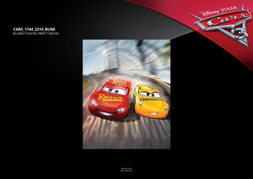 Disney Cars Fleece-Decke - 100 x 150 cm