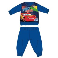   Disney Cars Winter Dickes Baby Pyjama - Baumwollflanell Pyjama - Mittelblau - 80