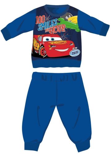 Disney Cars Winter Dickes Baby Pyjama - Baumwollflanell Pyjama - Mittelblau - 92