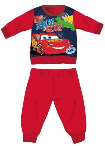 Disney Cars Winter Dickes Baby Pyjama - Baumwollflanell Pyjama - Rot - 92