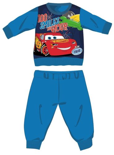 Disney Cars Winter Dickes Baby Pyjama - Baumwollflanell Pyjama - Hellblau - 86