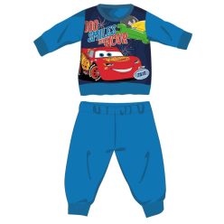   Disney Cars Winter Thick Baby Pajamas - Cotton Flannel Pajamas - Light Blue - 92