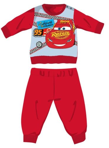 Disney Cars Winter Baumwollbaby Pyjama - Interlock Pyjama - Rot - 80