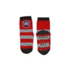 Rutschfeste Kinderstrümpfe - Cars - Plüschsocken - Rot-Grau - 31-34