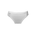 Damenunterhose - Hüftmodell - hinten mit Spitzenbesatz - weiß - L