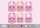 Enrico Coveri Baby Lätzchen 6 Stück/Packung - Baumwoll-Lätzchen 30 x 18 cm - Rosa