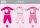 Enrico Coveri lange schmale Baby-Pyjama - 100% Baumwoll-Pyjama - Elefantenmuster - Rosa - 92