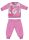 Flamingo Winter-Baby-Pyjama aus Baumwolle - Interlock-Pyjama - rosa - 92