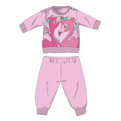   Flamingo Winter-Baby-Pyjama aus Baumwolle - Interlock-Pyjama - hellrosa - 80