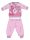 Flamingo Winter-Baby-Pyjama aus Baumwolle - Interlock-Pyjama - hellrosa - 86