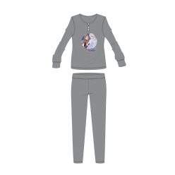   Disney Frozen Winter Cotton Children's Pyjama - Interlock Pyjama - Gray - 128