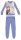 Disney Eiskönigin Fleece-Pyjama - dickes Winter-Kinder-Pyjama - blau - 122