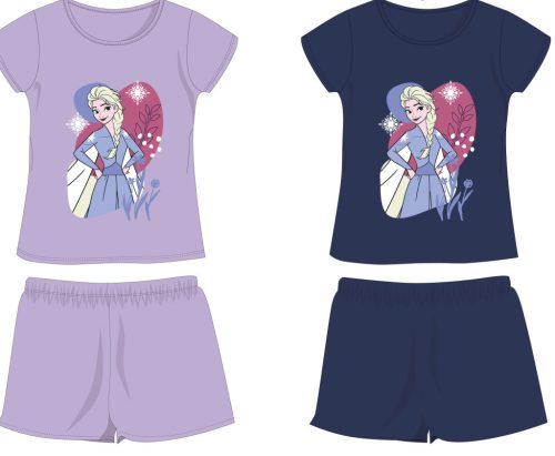 Disney Die Eiskönigin Baumwoll-Sommer-Set - T-Shirt-Shorts-Set - Helllila - 128