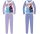Disney Eiskönigin Jersey Baumwoll-Pyjama - lila - 128