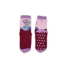 Rutschfeste Kindersocken - Die Eiskönigin - Vollplüsch - Elsa Muster - Bordeaux-Lila - 23-26