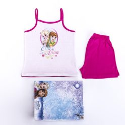   Eiskönigin Mädchen Baumwollpyjama - ärmelloser Pyjama - Sommer-Set - Pink - 122