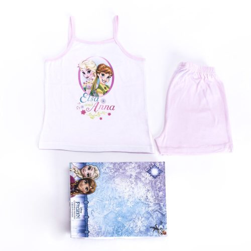 Eiskönigin Mädchen Baumwollpyjama - ärmelloser Pyjama - Sommer-Set - Hellrosa - 128