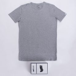 Herren T-Shirt - Baumwolle - grau - M
