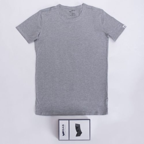 Herren T-Shirt - Baumwolle - grau - M