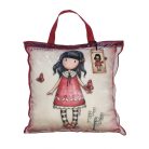 Gorjuss Kissen, Dekokissen - 40x40 cm - beige-rot