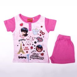   Kurzärmeliger Baumwoll-Kinderpyjama - Miraculous – Geschichten von Ladybug und Cat Noir - rosa - 104