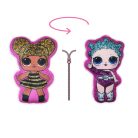 Wendbares LOL Puppen-Spielkissen für Mädchen - Zwei-in-Eins-Kissen - Pink-Pink