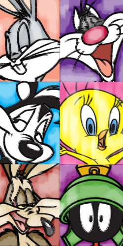 Verrückte Melodien (Looney Tunes) 100% Baumwoll-Strandtuch 70x140cm