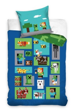 Minecraft Bettwäsche-Set 140x200 cm, 70x90 cm