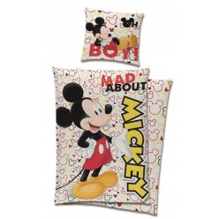 MICKEY MAUS Bettwäsche-Set 100% Baumwolle 140x200 + 65x65