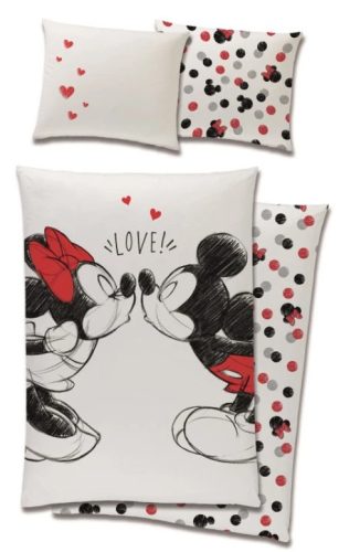 MICKEY MOUSE Liebesbettwäsche 100% Baumwolle 140x200 + 70x90