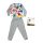 Langer dünner Baumwoll-Kinderpyjama - Micky Maus - Jersey - grau - 122