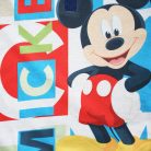 Langer dünner Baumwoll-Kinderpyjama - Micky Maus - Startschriftzug - Jersey - dunkelblau - 110