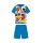 Sommer-Kurzarm-Kinder-Baumwollpyjama - Disney Mickey Maus - mittelblau - 110