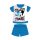 Sommerlicher kurzärmeliger Baumwollbaby-Strampler - Disney Mickey Mouse - mittelblau - 92