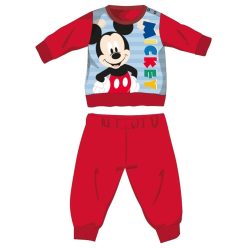   Disney Mickey Maus Winter dicke Baby-Strampelanzug - Baumwollflanell-Strampelanzug - rot - 92