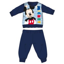   Disney Mickey Maus Winter dicke Baby-Strampelanzug - Baumwollflanell-Strampelanzug - dunkelblau - 80