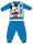 Disney Mickey Maus Winter dicke Baby-Strampelanzug - Baumwollflanell-Strampelanzug - hellblau - 92