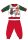 Disney Mickey Maus Winter dicke Weihnachtsbaby-Strampelanzug - Baumwollflanell-Strampelanzug - rot-grün - 86