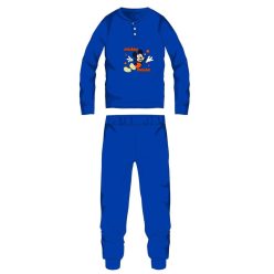   Disney Mickey Maus Baumwollflanellpyjama - dicke Winterkindpyjama - mittelblau - 104
