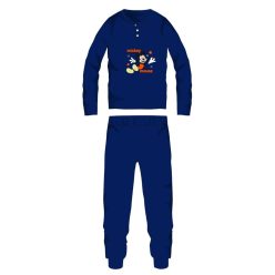   Disney Mickey Maus Baumwollflanellpyjama - dicke Winterkindpyjama - dunkelblau - 98