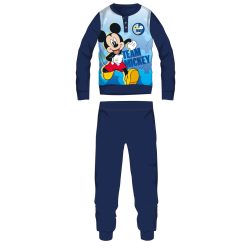   Disney Mickey Maus Fleecepyjama - dicke Winterkindpyjama - dunkelblau - 104