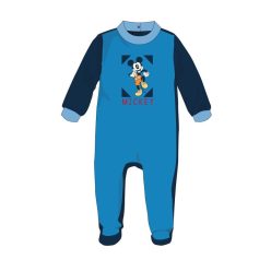   Disney Mickey Mouse Baby Velour Romper - Dunkelblau - Für Babys von 1-3 Monaten
