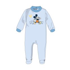   Disney Mickey Mouse Baby Velour Romper - Hellblau - Für Babys von 0-1 Monat