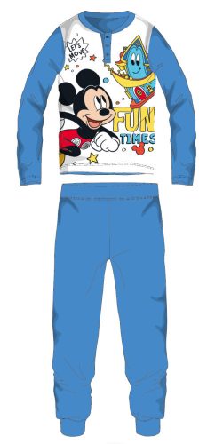Disney Mickey Mouse Long Thin Children's Pyjama - Cotton Jersey Pyjama - Light Blue
