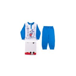 Langer dünner Baumwoll-Kinderpyjama - Micky Maus