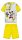 Disney Mickey Mouse Sommer Kurzarm-Kinderpyjama - Baumwoll-Jersey-Pyjama - gelb - 104
