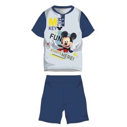   Disney Mickey Mouse Sommer Kurzarm-Kinderpyjama - Baumwoll-Jersey-Pyjama - dunkelblau - 116