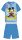 Disney Mickey Mouse Sommer Kurzarm-Kinderpyjama - Baumwoll-Jersey-Pyjama - hellblau - 110